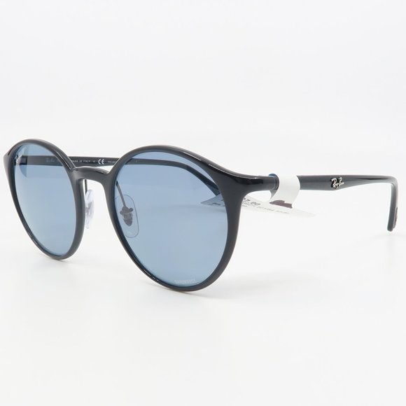 RB 4336-CH 601/BA Ray-Ban Chromance Black/Blue Sunglasses with case. - Picture 5 of 6